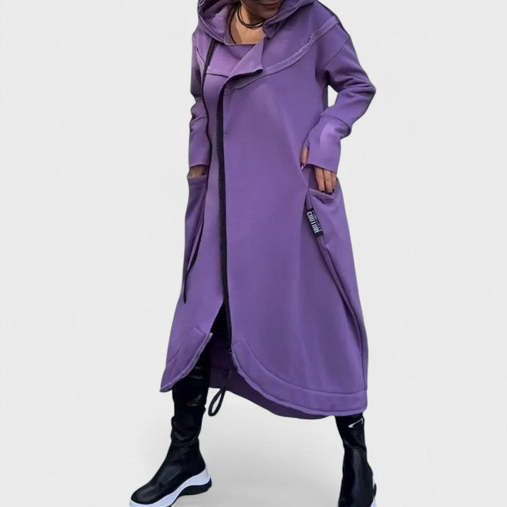 Mana - Long Zip-Up Hoodie in Lightweight, Breathable Fabric