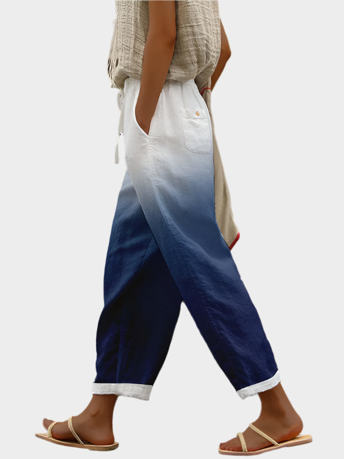 Relaxed Pants with Pattern