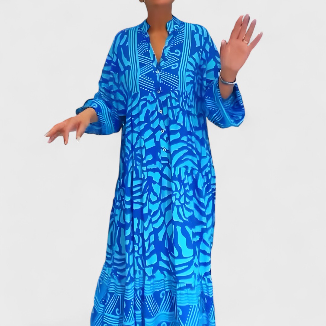 Ava – Dress with Artistic Print