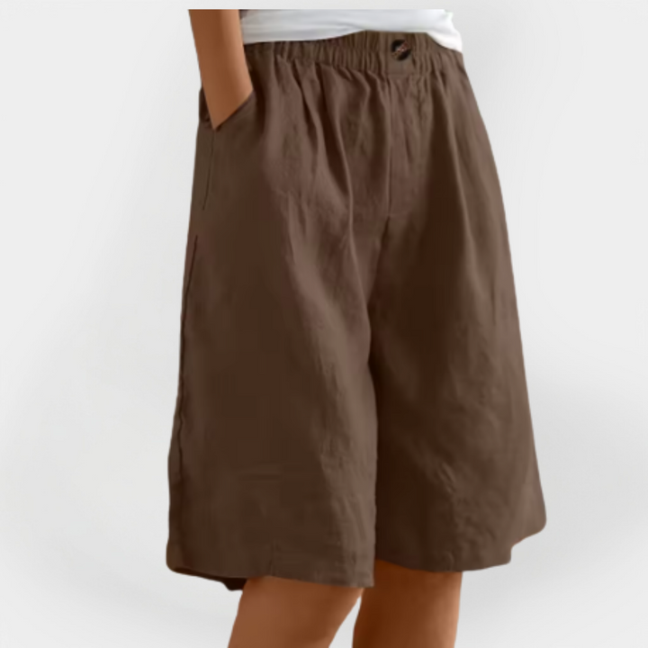 Lined Shorts with Pockets