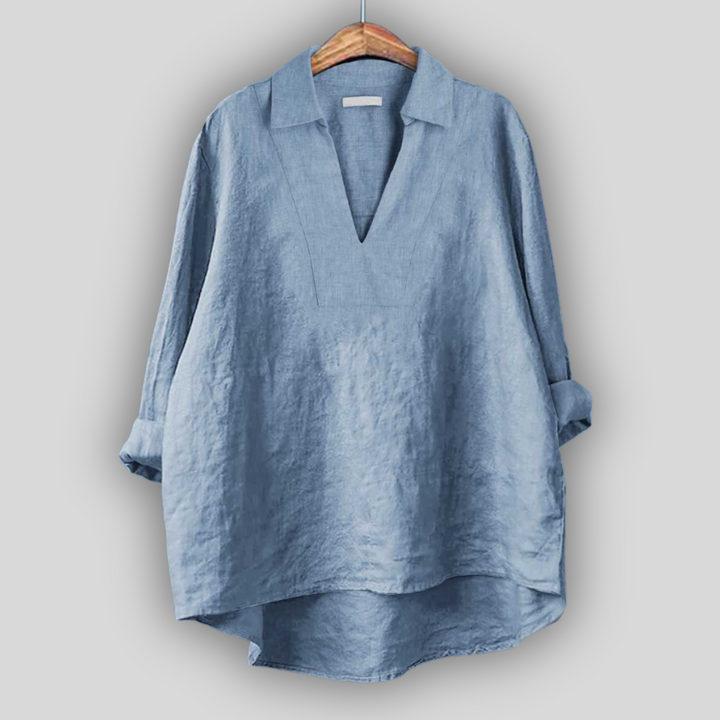 Lined Blouse Silver Elegance