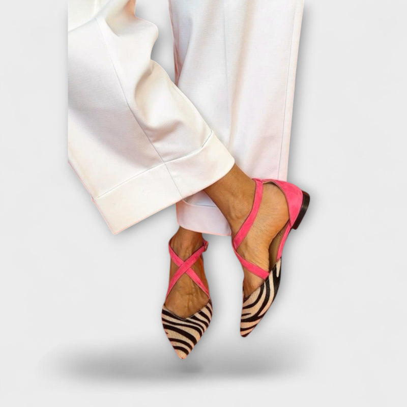 Rosa Kraft Zebra Flats