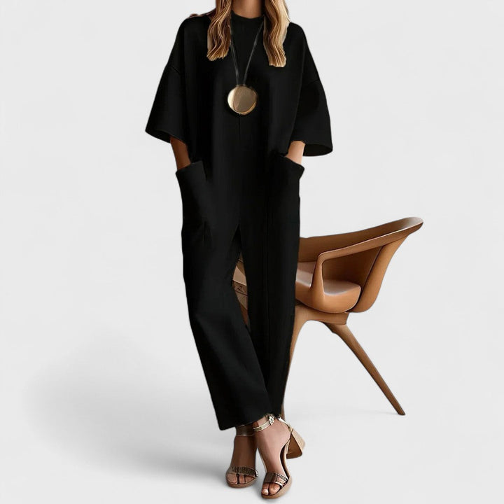 Emmy - Elegant Short Sleeve Jumpsuit