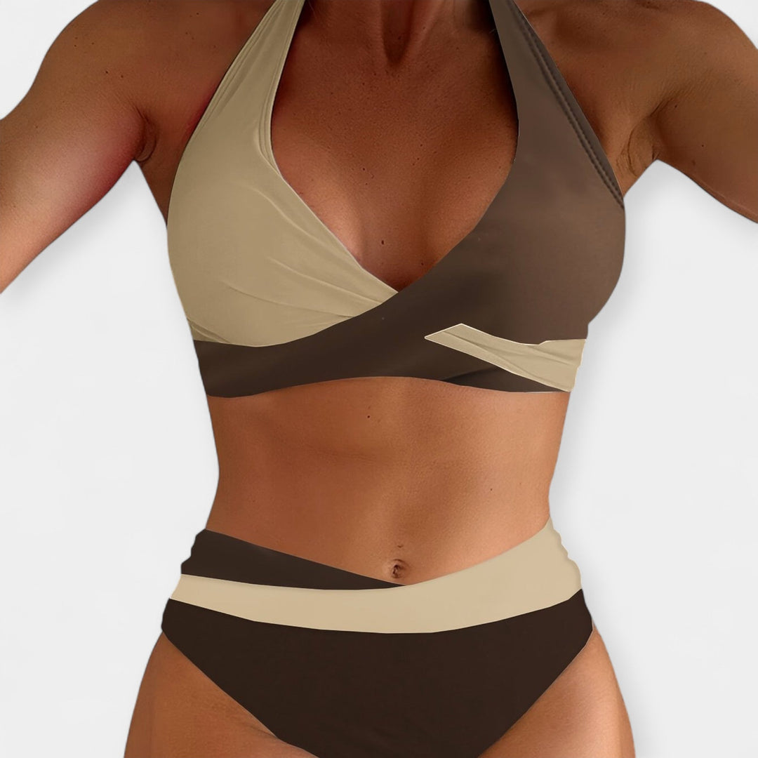 Bikini with Cross Neck
