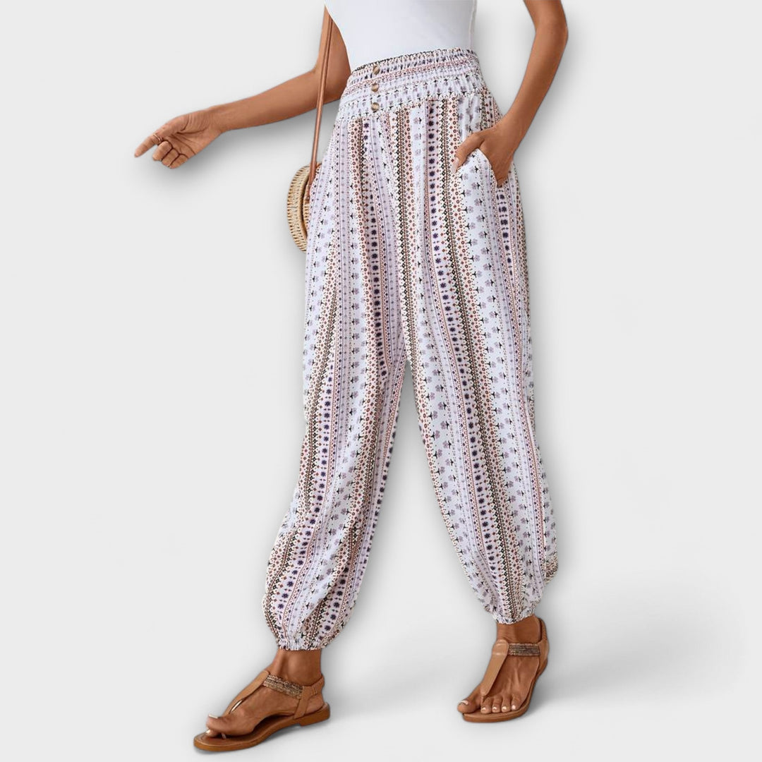 Pants with Folkloric Pattern