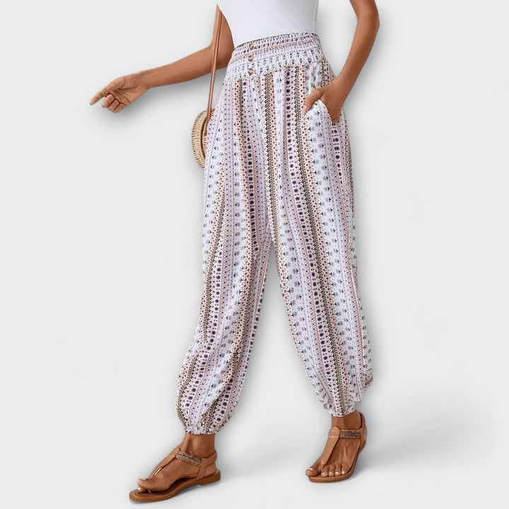 Pants with Folkloric Pattern