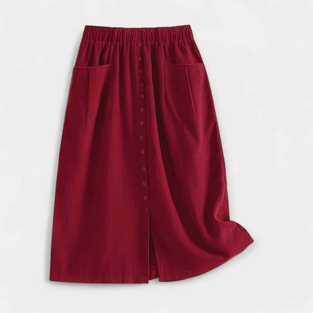 Midi skirt with vintage