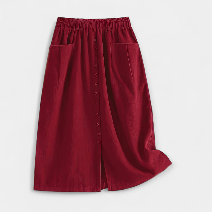 Midi skirt with vintage