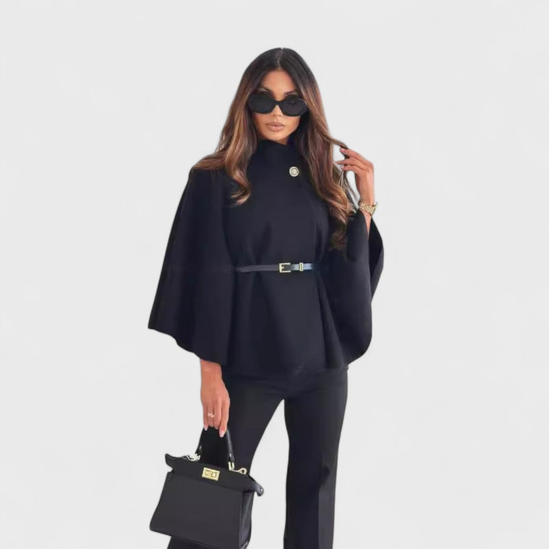 Lea - Chic Butterfly Jacket with Belt