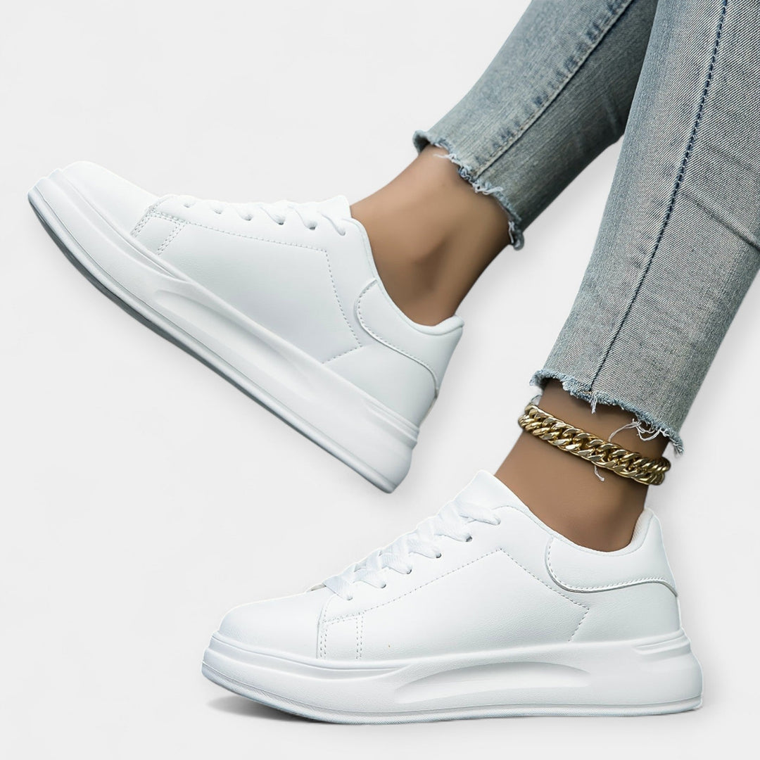 White Leather Sneakers