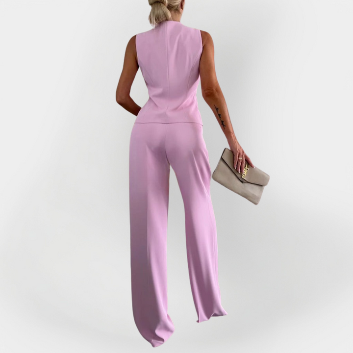 Elegant Pantsuit with Sleeveless Top