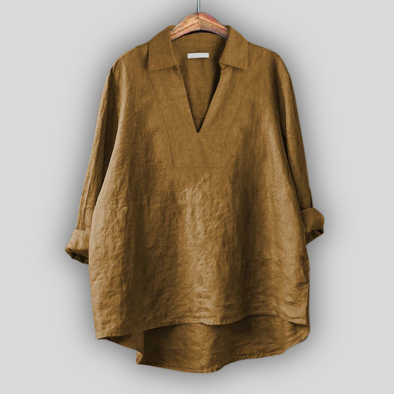 Lined Blouse Silver Elegance
