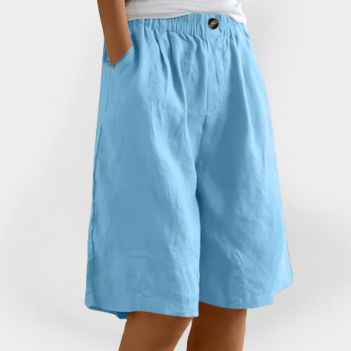 Lined Shorts with Pockets