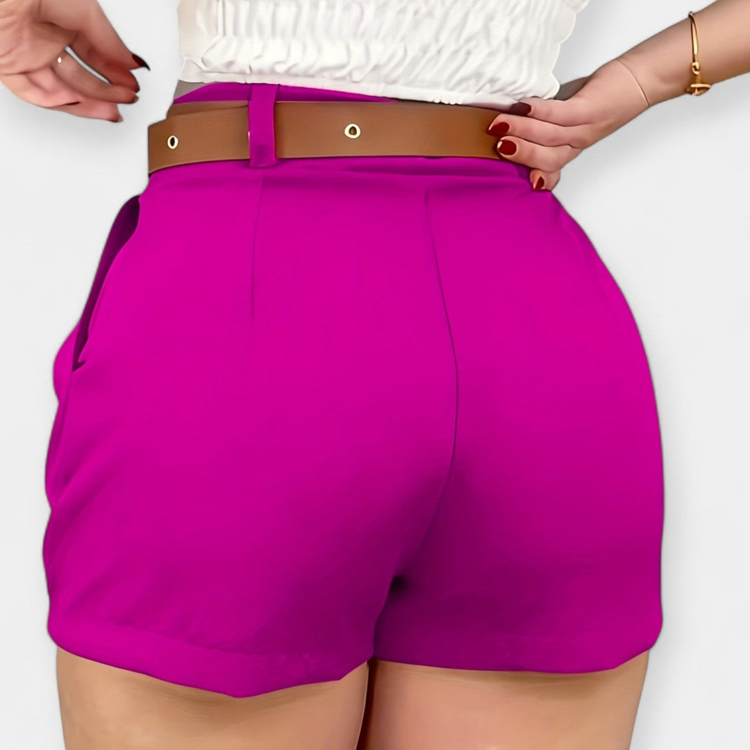 High Waist Pleated Shorts