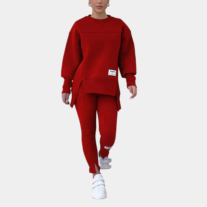 Sweatshirt Set with Leggings and Modern Comfort