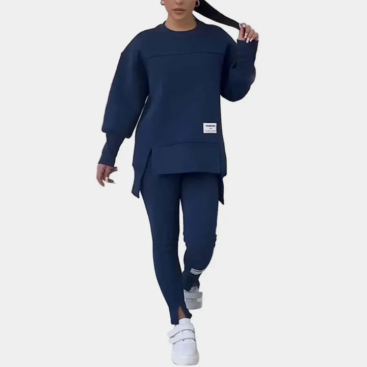 Sweatshirt Set with Leggings and Modern Comfort