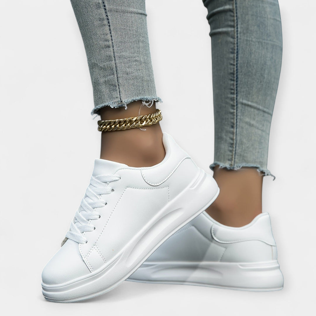 White Leather Sneakers