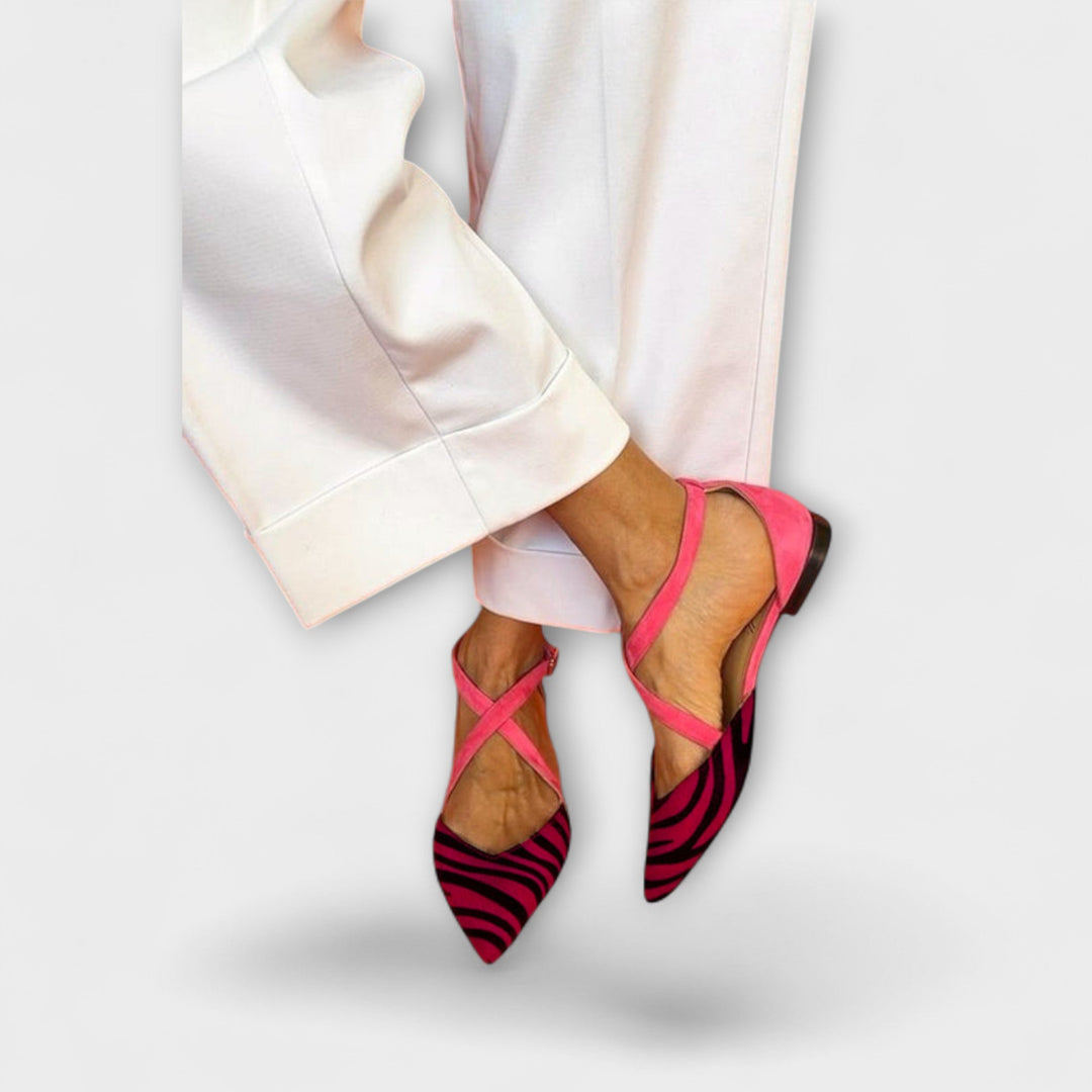 Rosa Kraft Zebra Flats