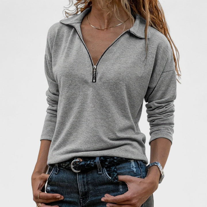 Madonna - Elegant Long Sleeve Blouse