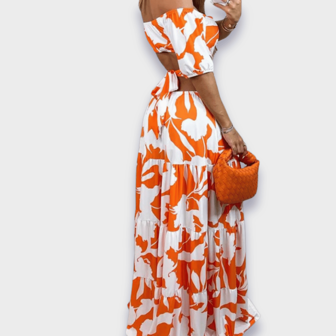 Silhouette-Enhancing Dress in Luxurious Fabric