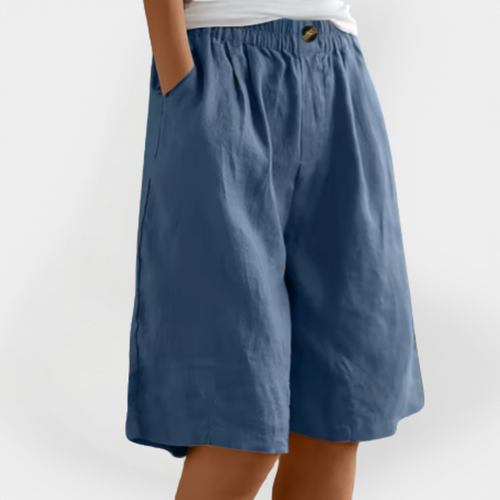 Lined Shorts with Pockets