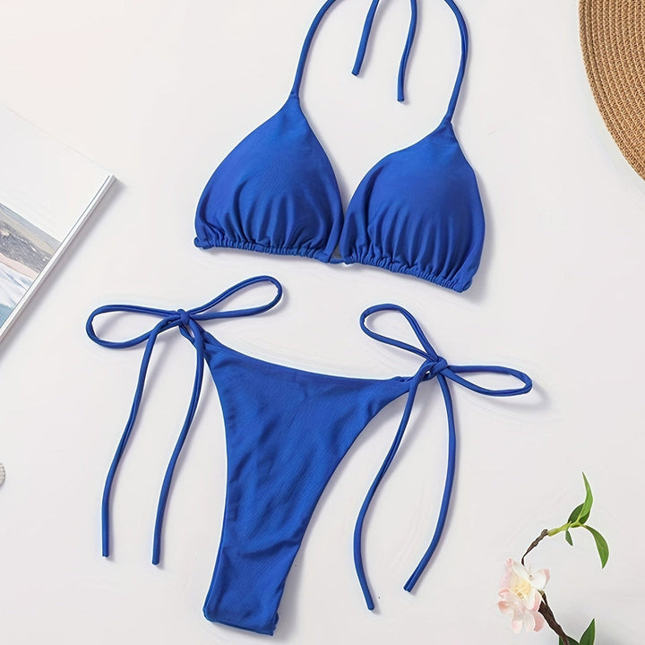 Bikini with Halterneck and V-Cut
