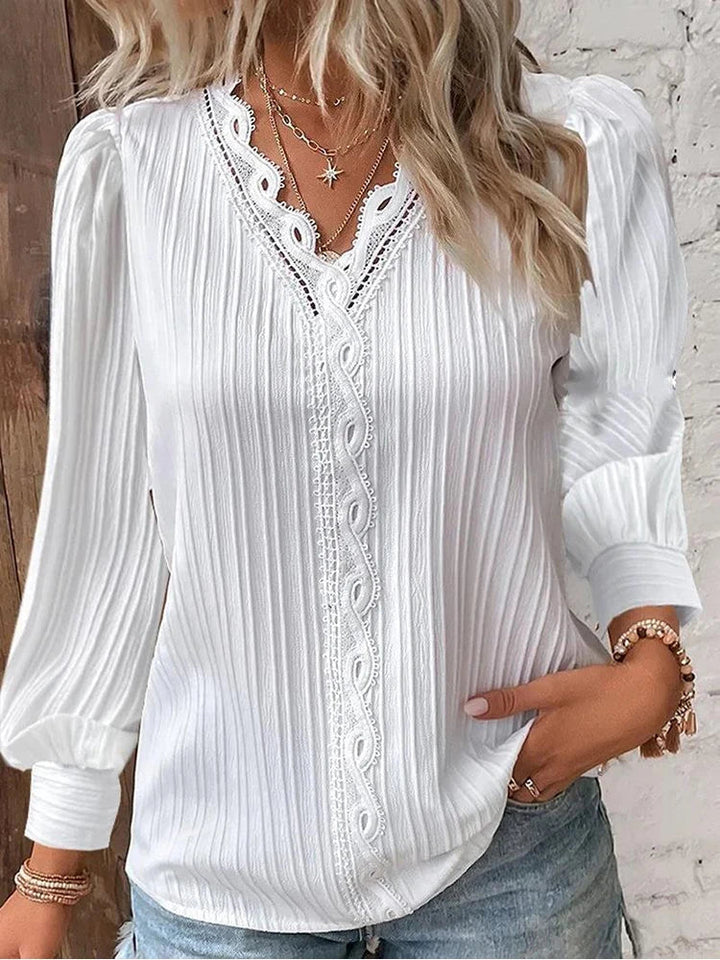Alison – Striped Sweater with Collar