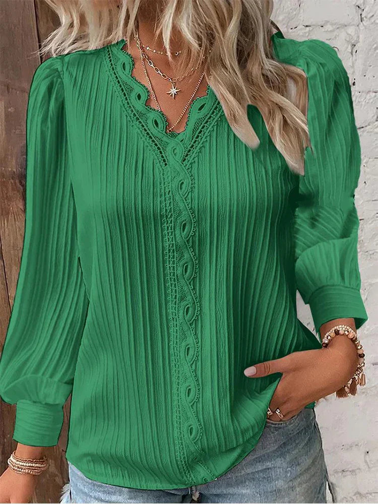 Alison – Striped Sweater with Collar