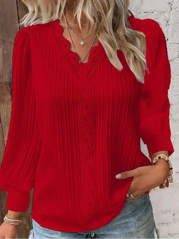 Alison – Striped Sweater with Collar