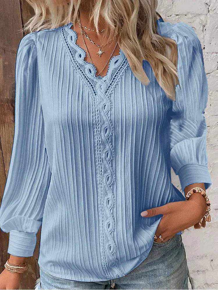 Alison – Striped Sweater with Collar