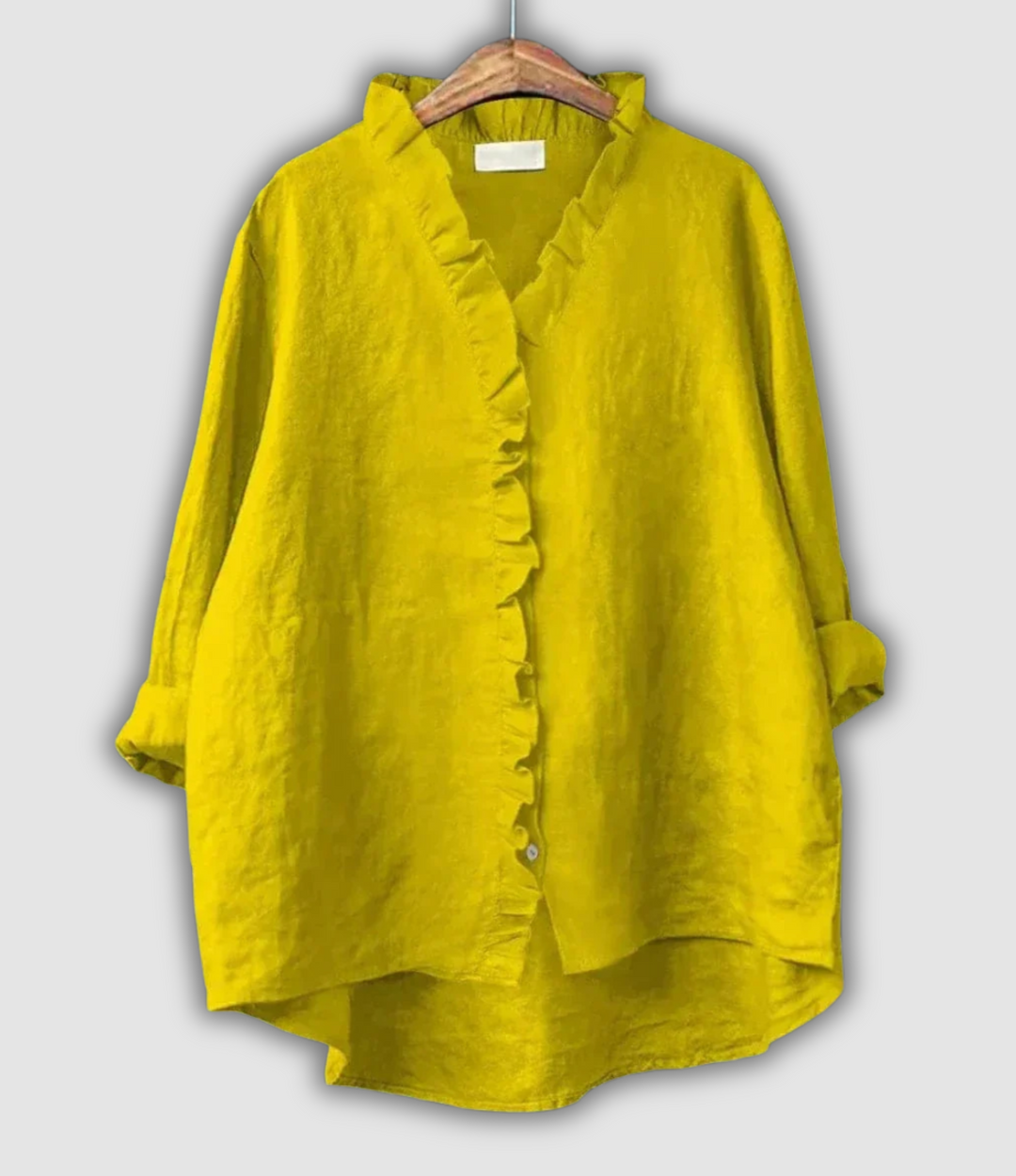 Lined Blouse Brown Red