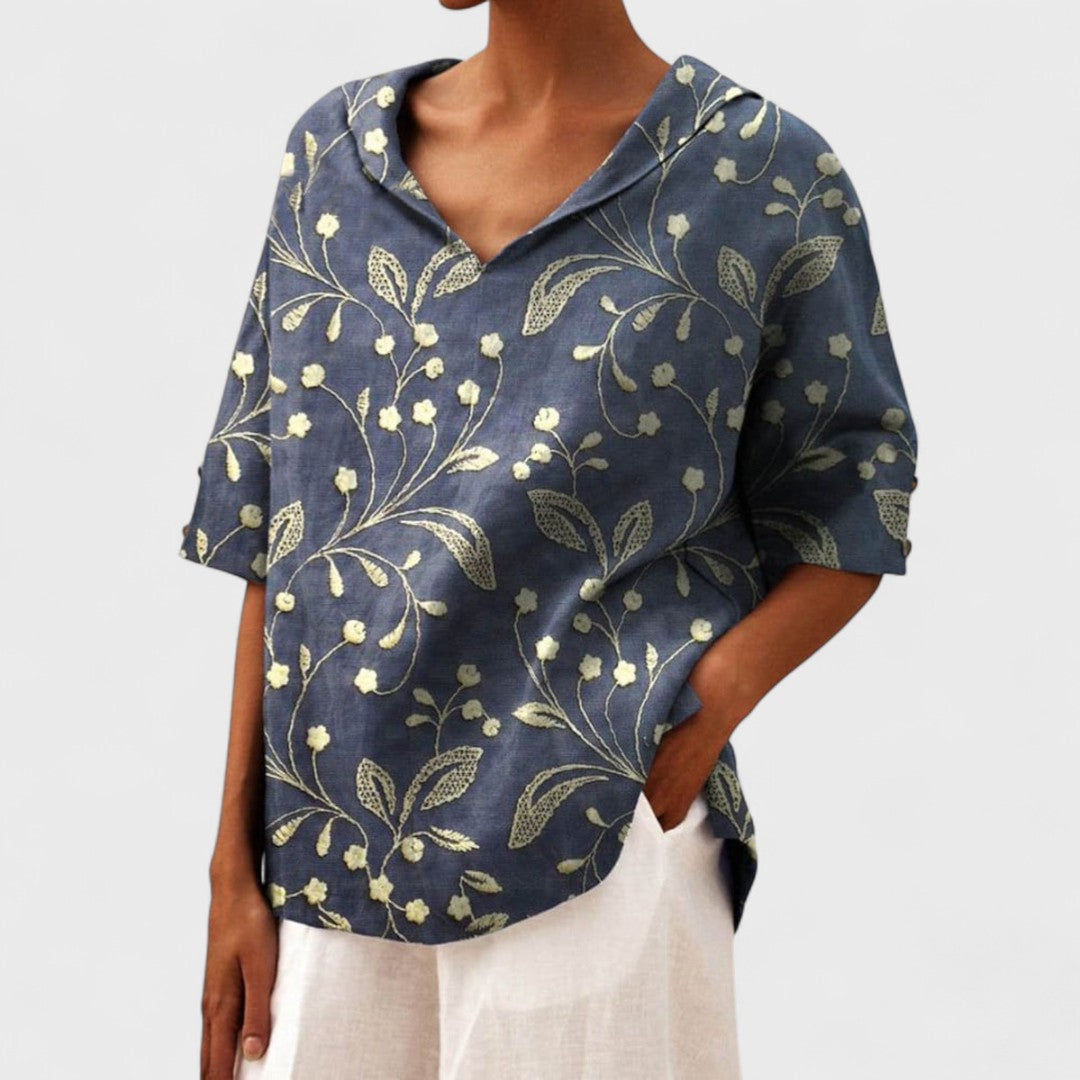 Andrea - Elegant V-neck Top