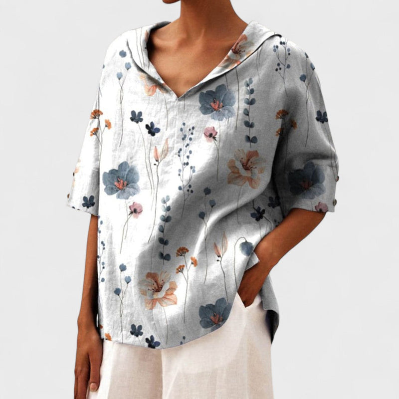 Andrea - Elegant V-neck Top