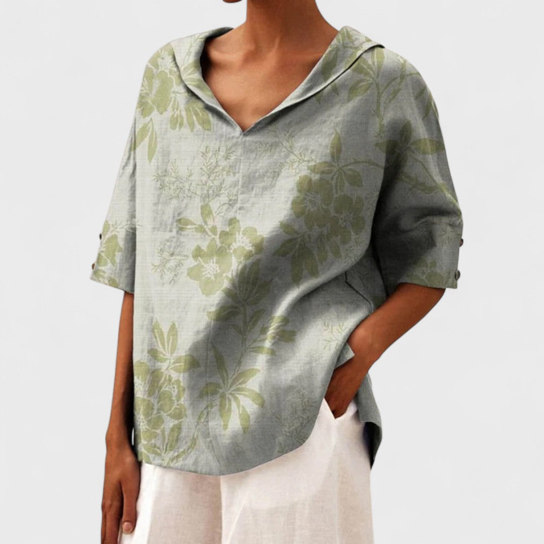 Andrea - Elegant V-neck Top