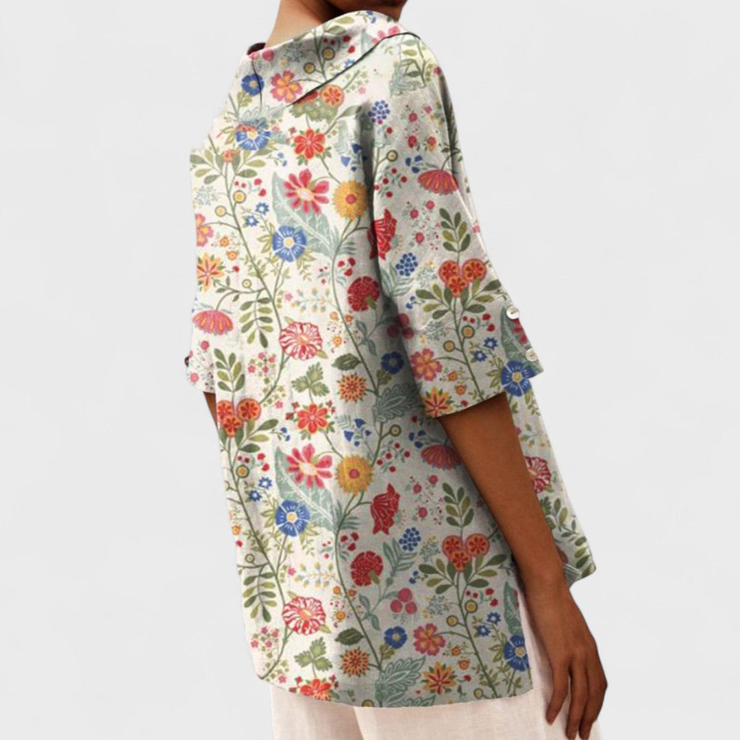 Andrea - Elegant V-neck Top