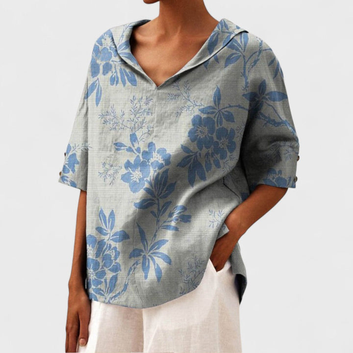 Andrea - Elegant V-neck Top