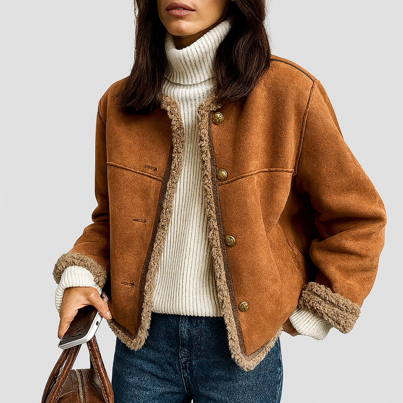 Isabella Fur Button Jacket