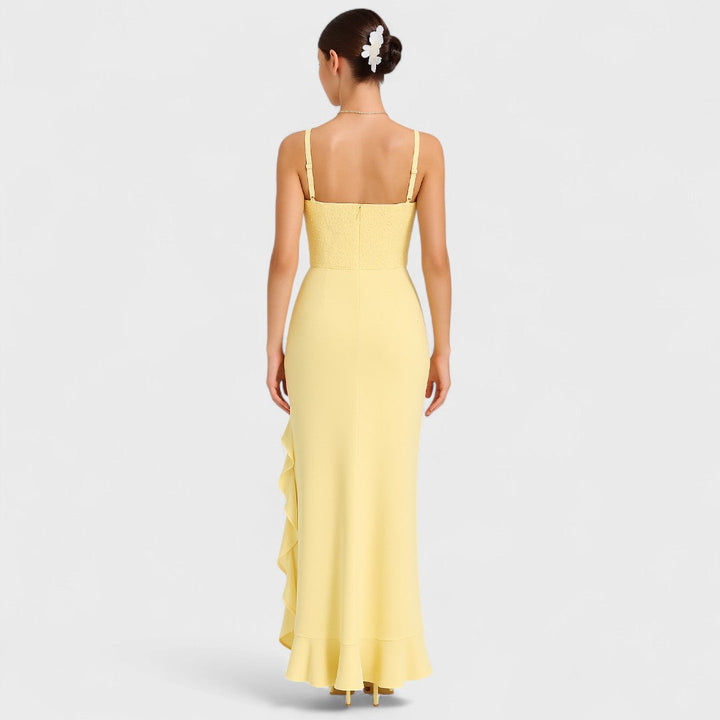Bella - Satin Corset Dresses with Ruffles