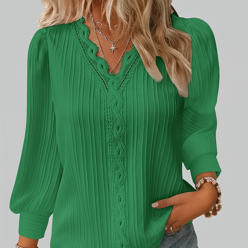 Alison – Striped Sweater with Collar
