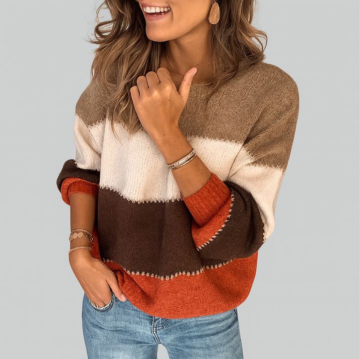 Erika - Comfortable Striped Sweater