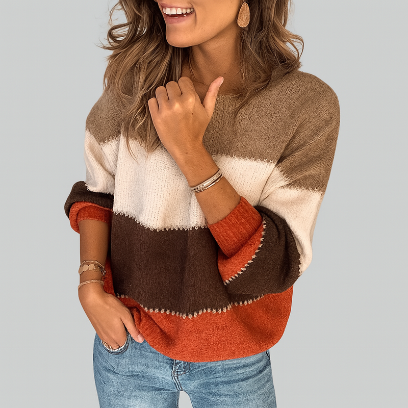Erika - Comfortable Striped Sweater