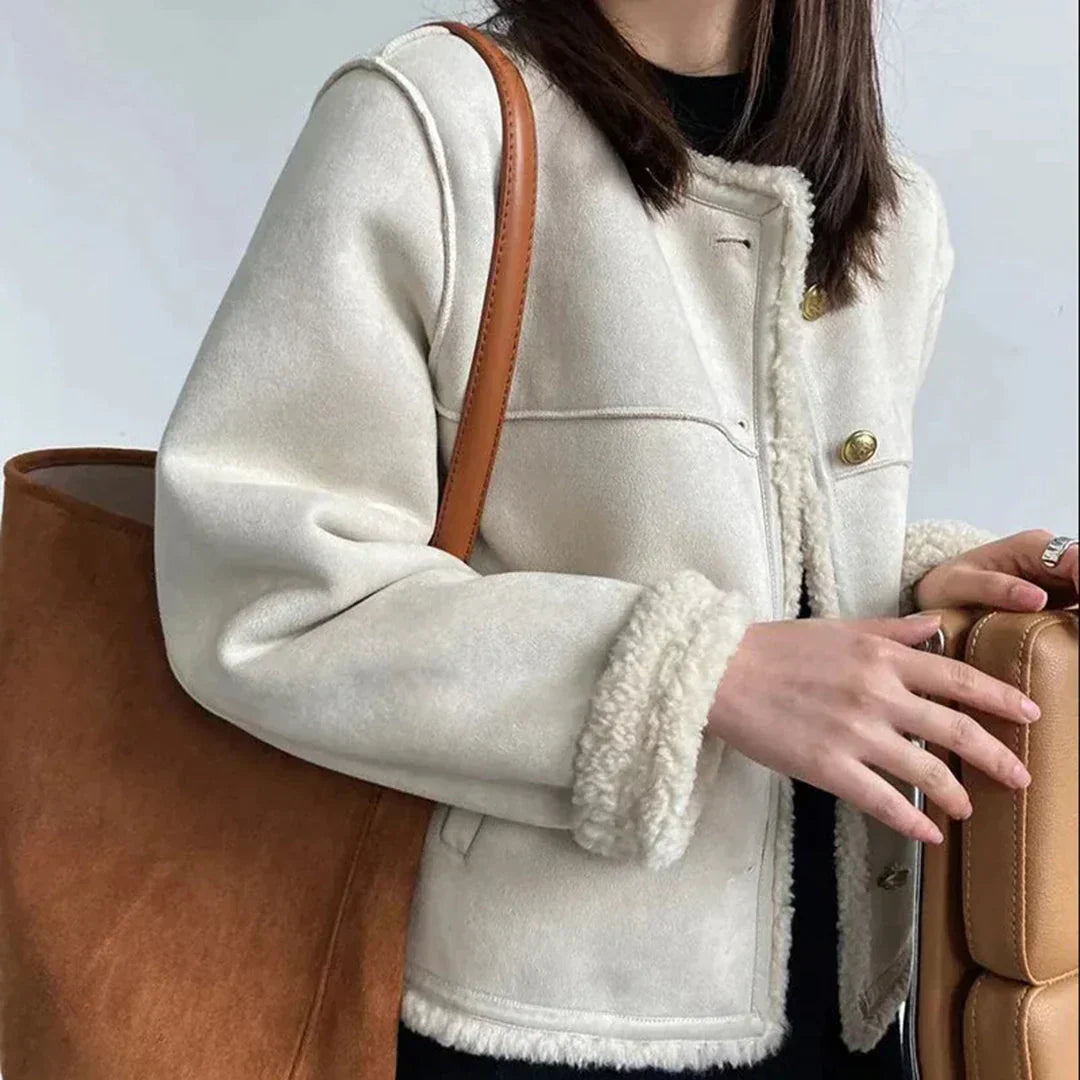 Isabella Fur Button Jacket