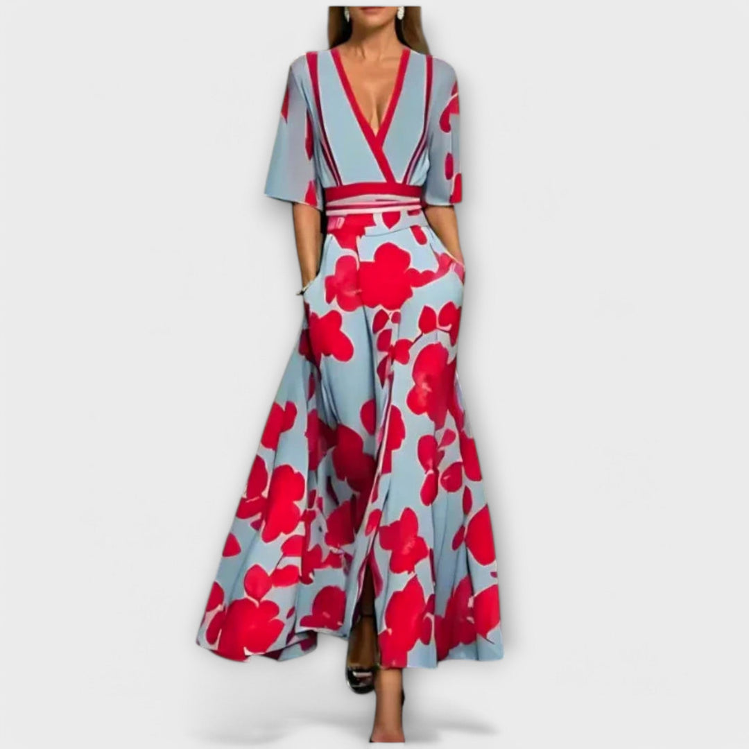 Elise - Elegant floral bodycon dress