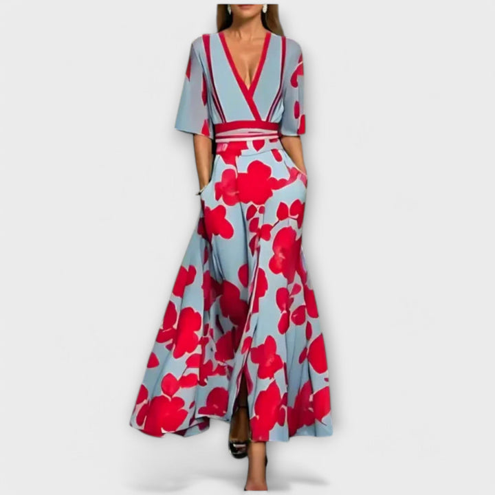 Elise - Elegant floral bodycon dress