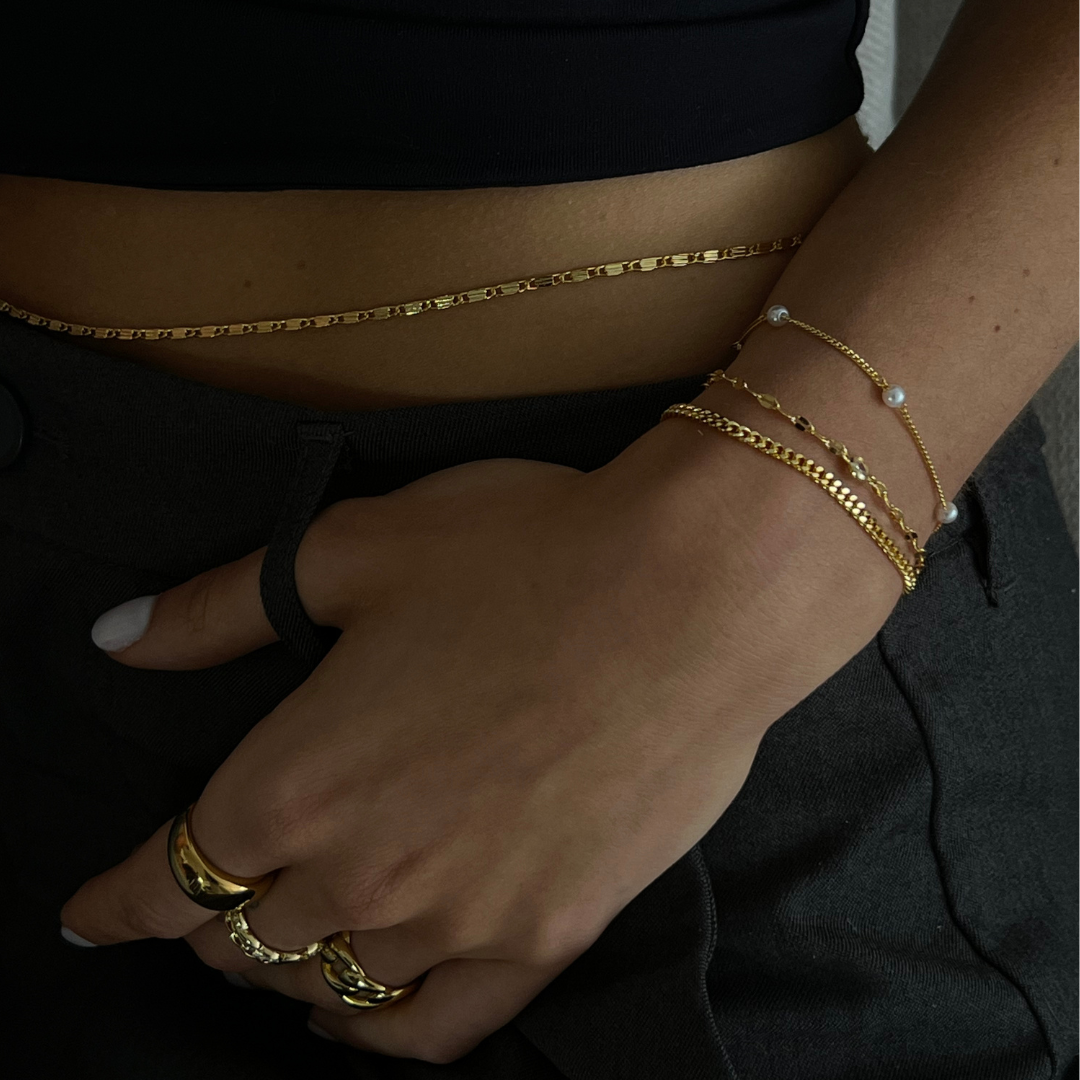 Gold-Plated Bracelet of Love and Emotions