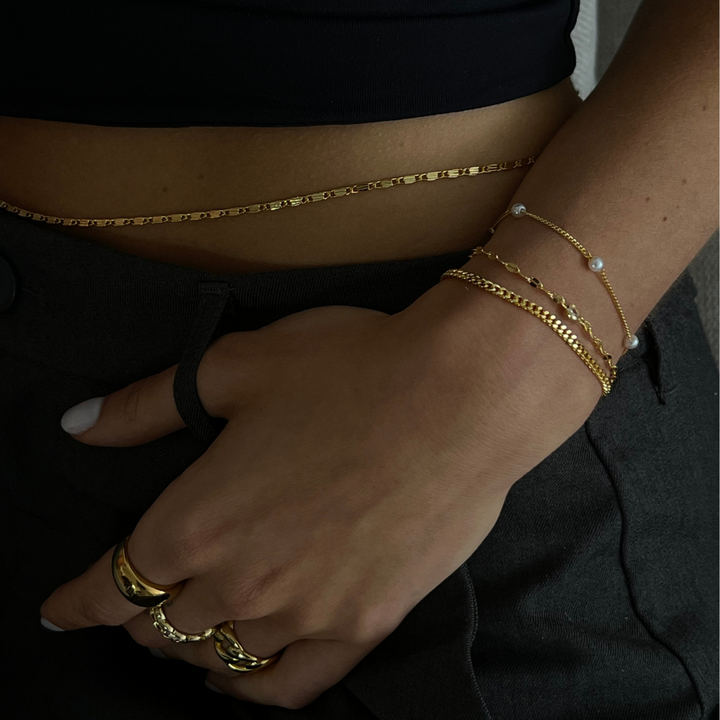 Gold-Plated Bracelet of Love and Emotions