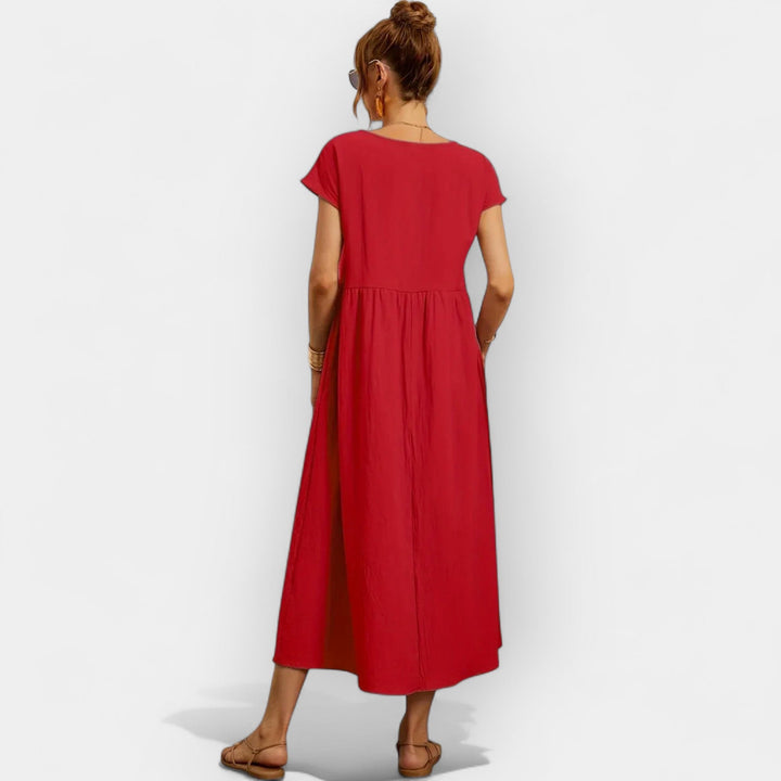 Cotton Dress with Pockets