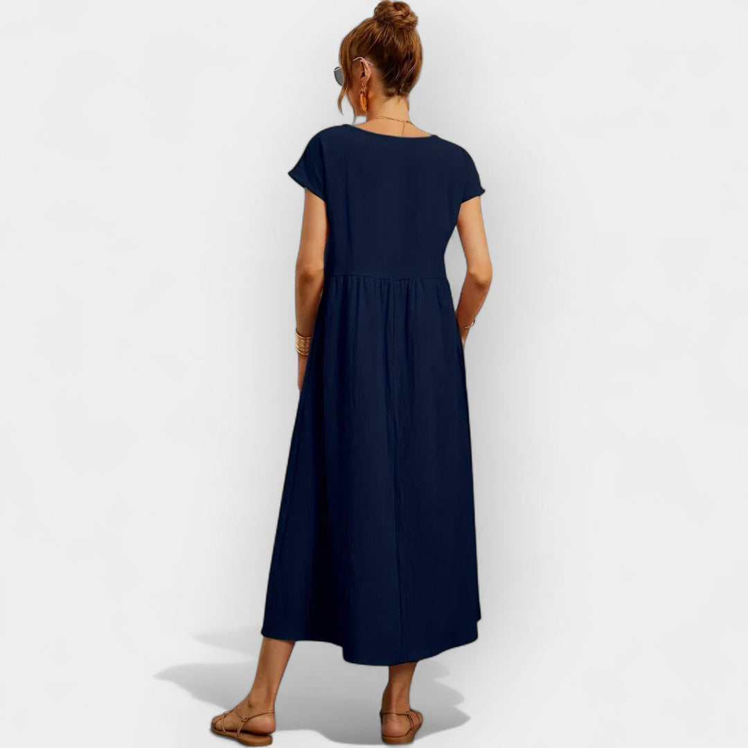 Cotton Dress with Pockets