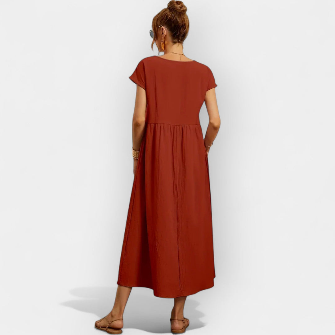 Cotton Dress with Pockets