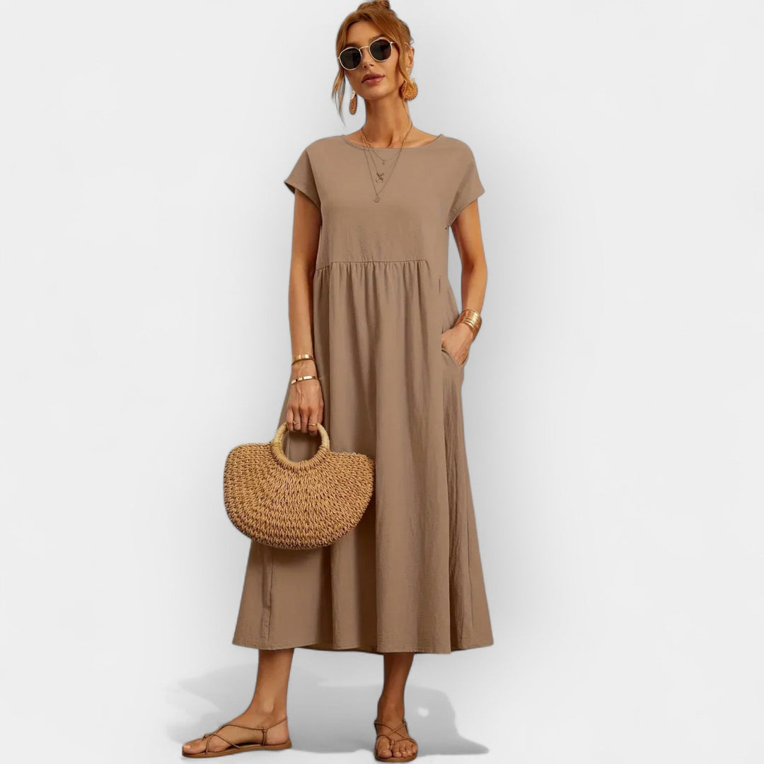 Cotton Dress with Pockets